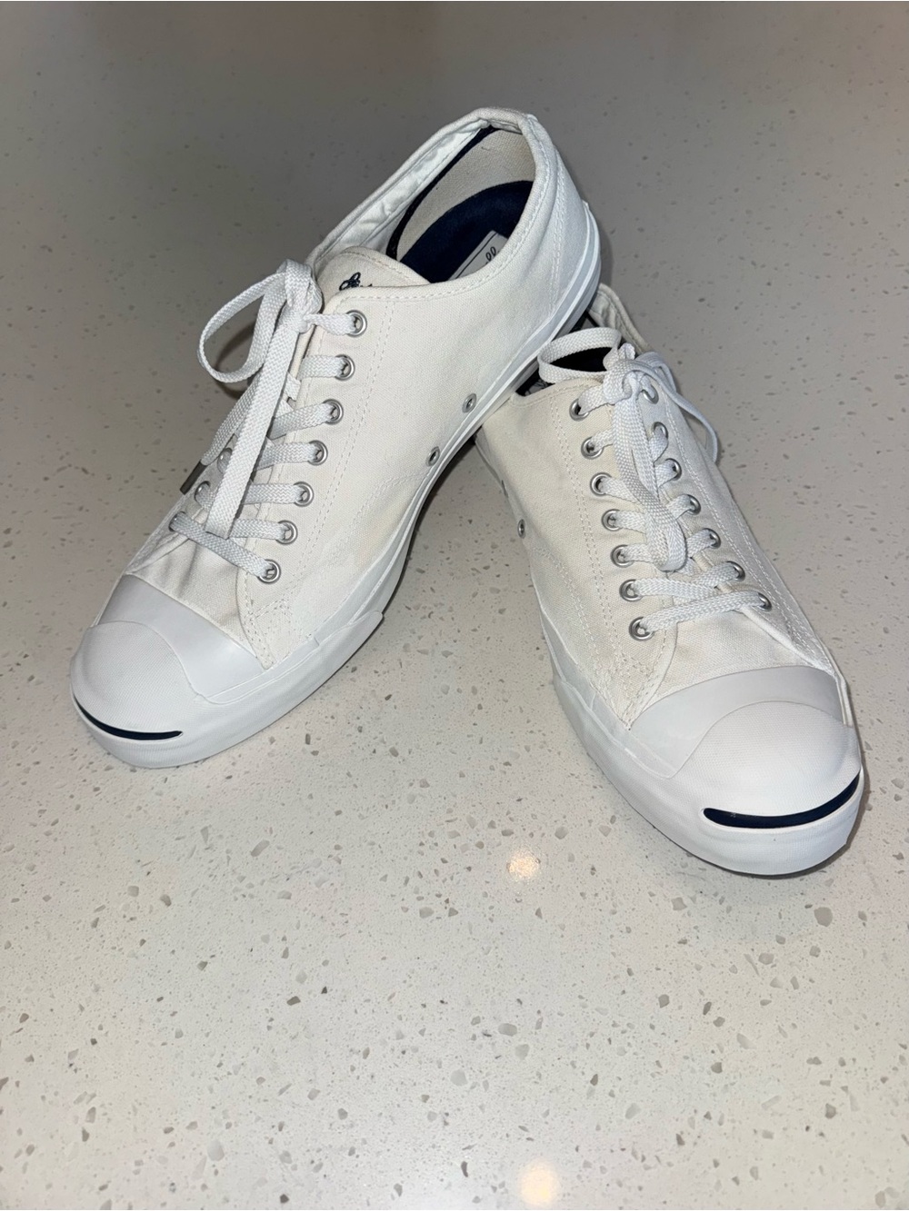 Classic Converse Jack Parcell White Low-Top Canvas Sneakers - Men's